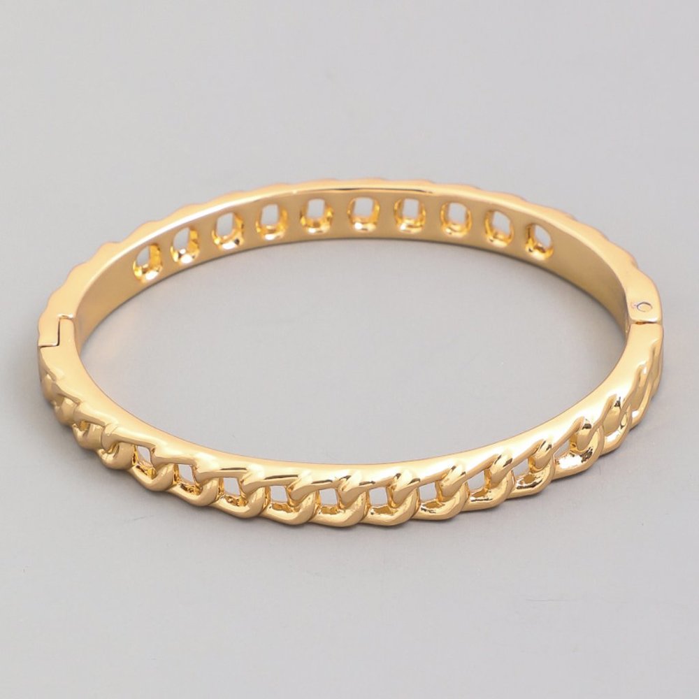 GOLD CHAIN BANGLE - Picture 2 of 4
